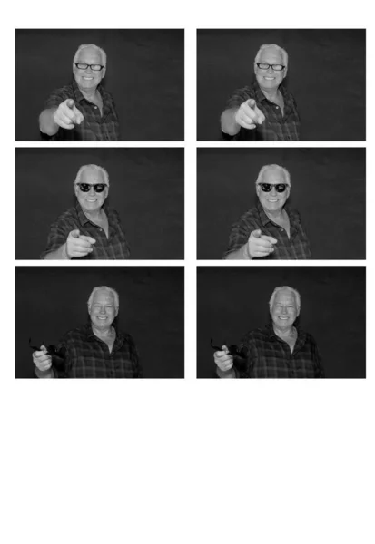 Photo Booth Photo Booth Pictures Man Smiles Poses While Photo — Stock Photo, Image