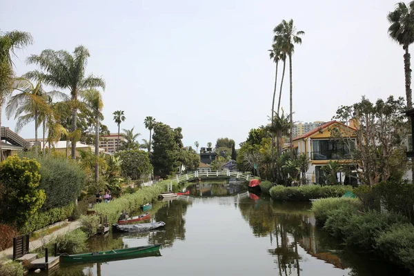 Venice California 2023 Dalam Bahasa Inggris Venice Canal Historic District — Stok Foto