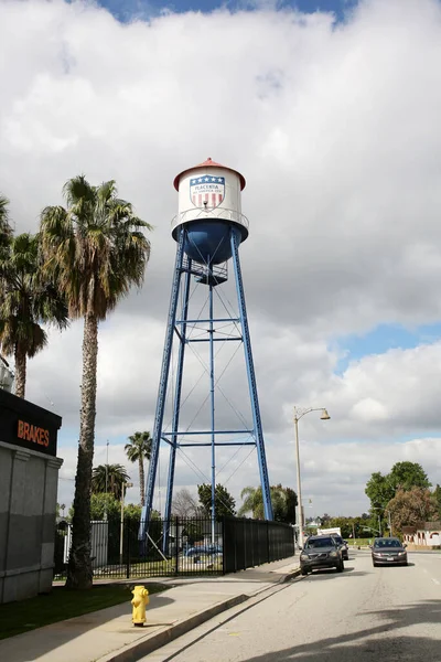 Water Tower Placentia California 110 Foot Tall Water Tower Placentia — Stock Photo, Image