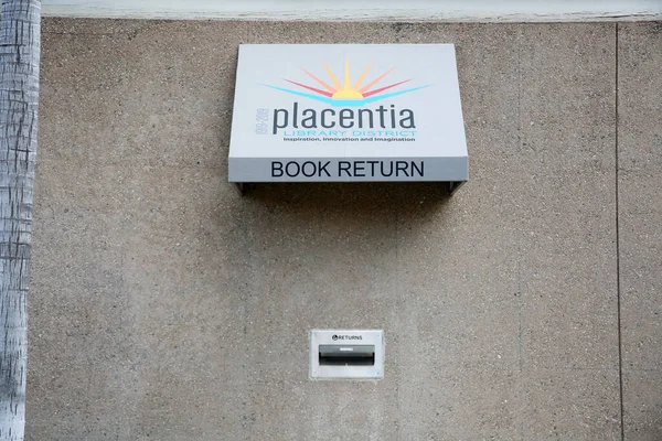 Placentia California Usa 2023 Placentia Library Book Return People Can — Stock Photo, Image