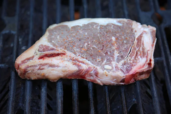 Steak Beef Stake Fresh Raw Beef Steak Raw Meat Steak — 图库照片