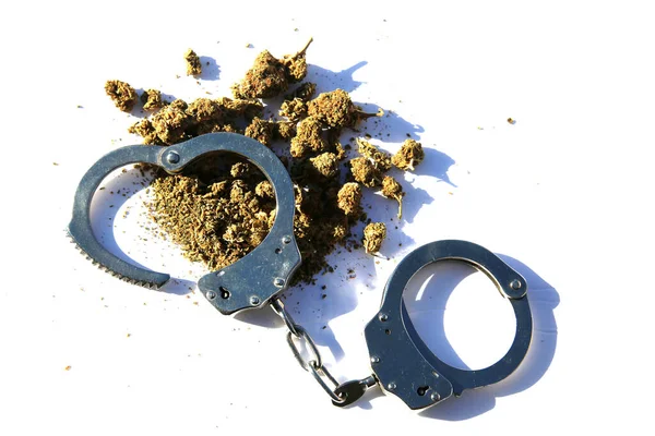 Marihuana Cannabis Marihuana Und Das Gesetz Legaler Cannabiskonsum Cannabis Und — Stockfoto