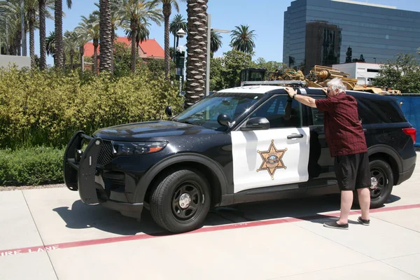 Santa Ana Kalifornia Usa Czerwca 2023 Zatrzymany Przez Policję Policja — Zdjęcie stockowe