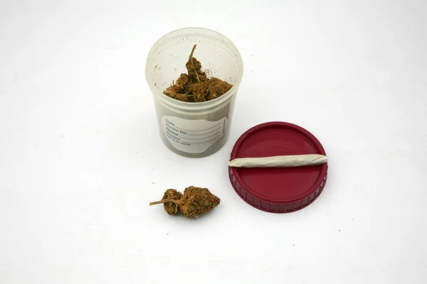 Marijuana Flores Cannabis Secas Gemas Marijuana Ganja Recreativa Prescrição Médica — Fotografia de Stock