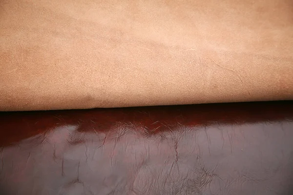 Leer Achtergronden Texturen Echte Lederen Textuur Achtergrond Koeienhuid Paardenschuilplaats Dierenhuid — Stockfoto