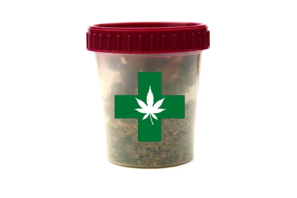 Marijuana Dried Cannabis Flowers Marijuana Buds Recreational Ganja Medical Cannabis — Stock Photo, Image