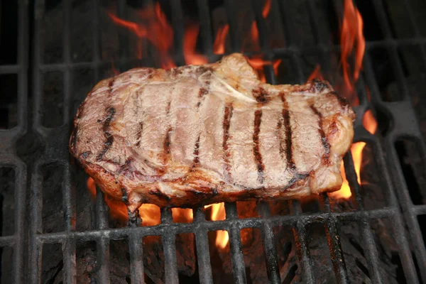 Filete Carne Res Carne Roja Jugoso Bistec Medio Costilla Carne —  Fotos de Stock