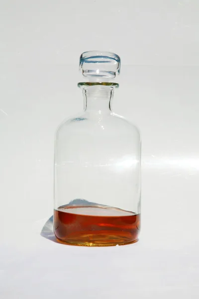 Whisky Rum Bourbon Tequila Moderní Karafa Whisky Bezolovnatém Krystalu Alkohol — Stock fotografie