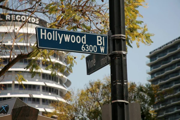 Hollywood Californië Mei 2023 Kapitaalrecordgebouw Hollywood California Capitol Records Llc — Stockfoto