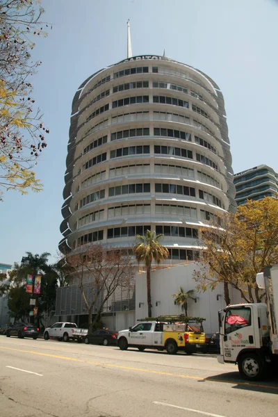 Голливуд Калифорния Сша Мая 2023 Года Здание Capital Records Голливуде — стоковое фото