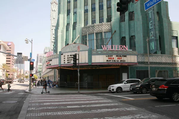 Los Angeles Mei Uitzicht Het Pellissier Building Het Wiltern Theatre — Stockfoto
