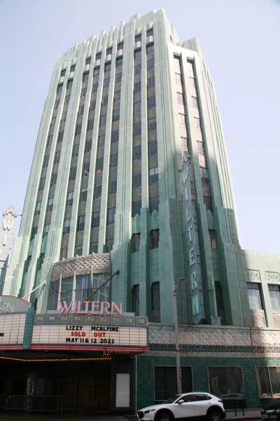 Los Angeles Mei Uitzicht Het Pellissier Building Het Wiltern Theatre — Stockfoto