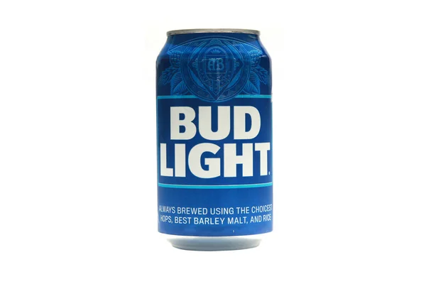 Lake Forest California Usa April 2023 Bud Light Aluminum Can — Stock Photo, Image