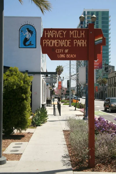ロングビーチ カリフォルニア州 アメリカ合衆国 2023年4月19日 ガーヴィー ミルク スーパーバイザ 5サイン ロングビーチ カリフォルニア — ストック写真