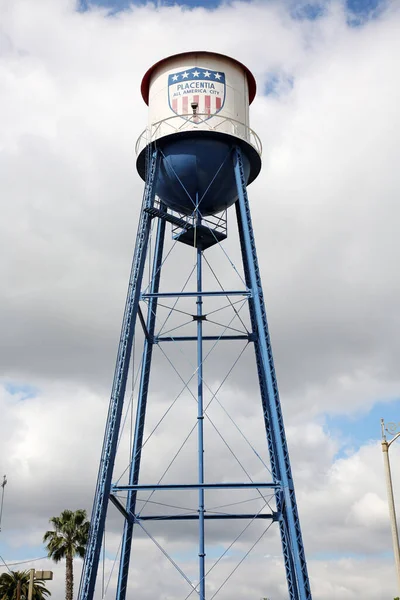 Vodní Věž Placentia Kalifornie 110 Stop Vysoká Vodárenská Věž Stará — Stock fotografie