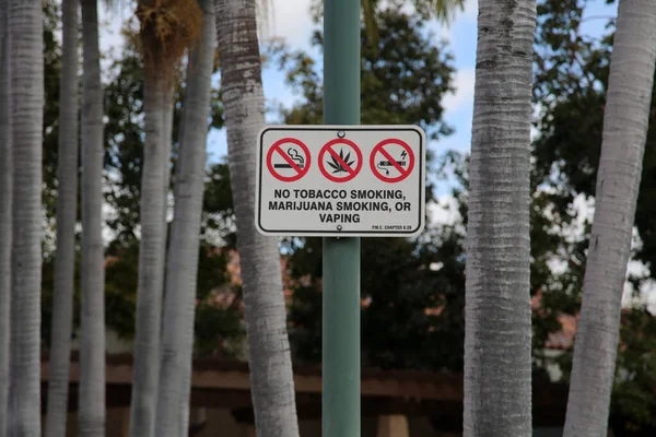 Placentia Califórnia Eua 2023 Proibido Fumar Não Fumar Tabaco Nada — Fotografia de Stock