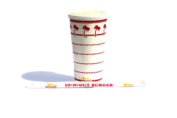 ★新品　In-N-Out Burger　DRINK CUP APRON インアンドアウトバーガー ドリンクカップ　エプロン【046e93-wht】