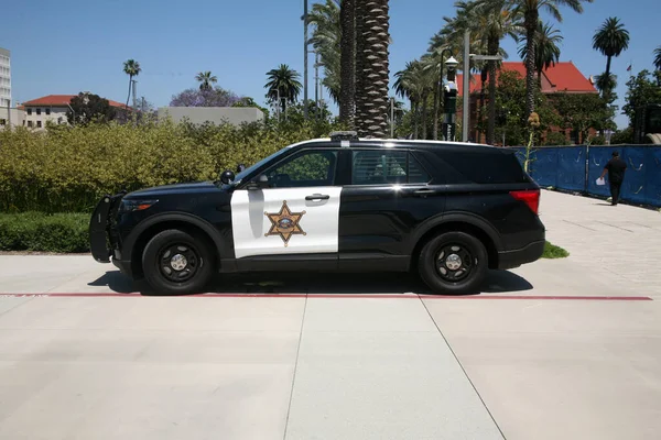 Santa Ana Kalifornien Usa Juni 2023 Polizeiauto Ein Polizeiauto Steht — Stockfoto