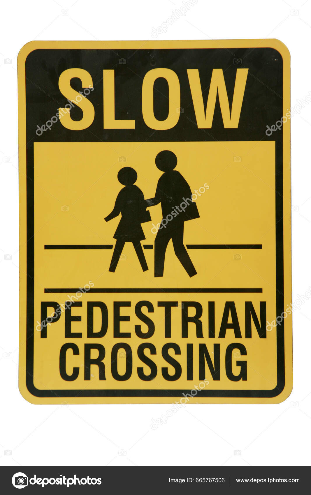 Slow Children Crossing Sign