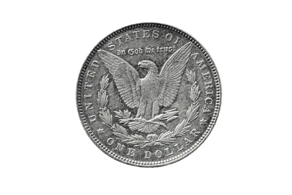 1887 Morgan Silver Dollar Minted 100 Years Ago Philadelphia Mint — Stock Photo, Image