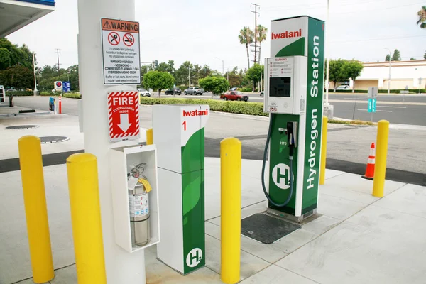 Mirada Califórnia Eua Agosto 2023 Posto Gasolina Hidrogênio Bomba Combustível — Fotografia de Stock