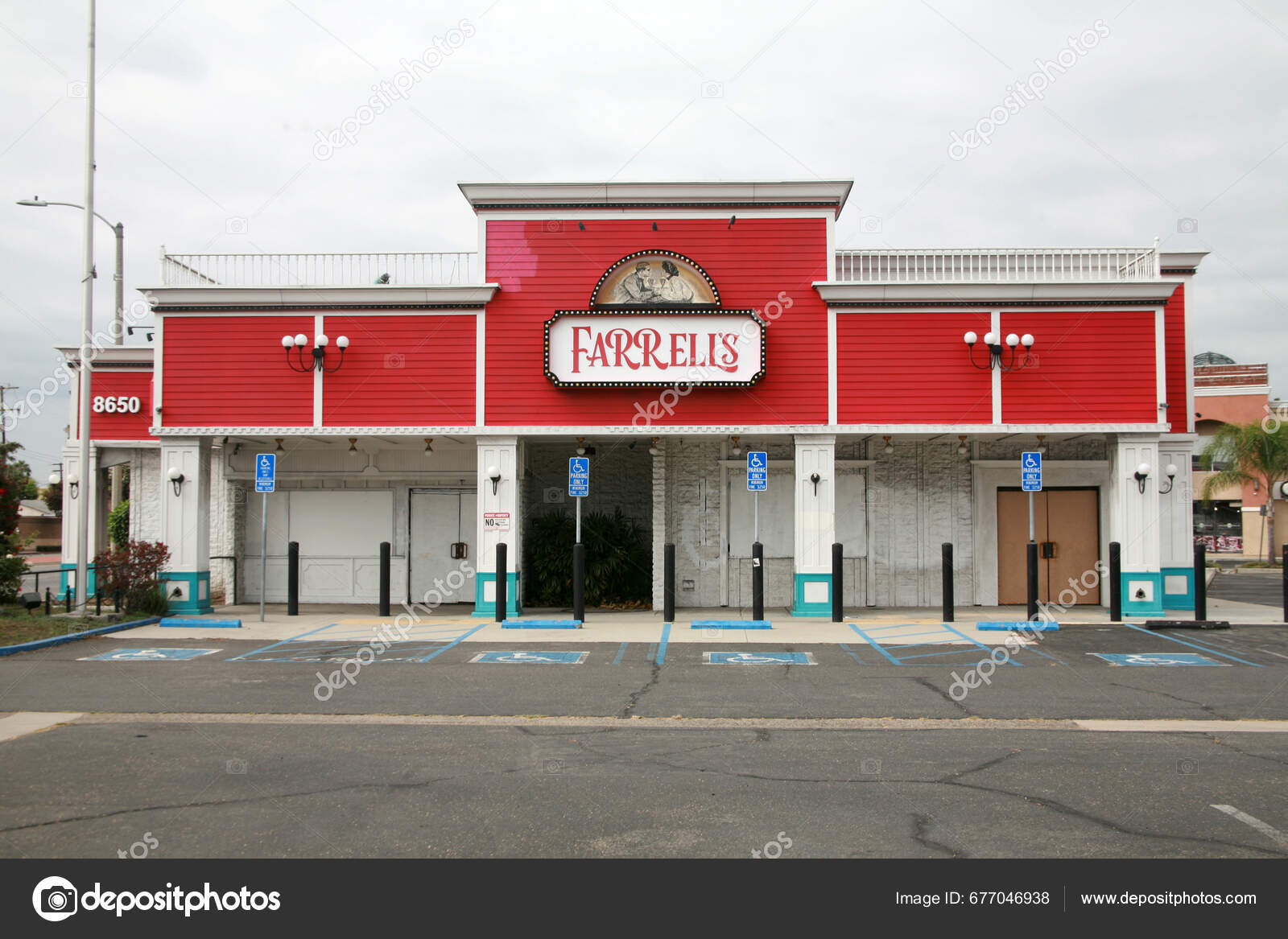 Buena Park California Usa September 2023 Farrell's Ice Cream Parlor