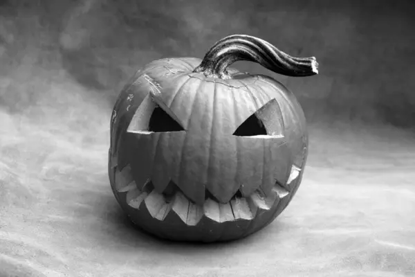 Halloween Halloween Pumpkin Spooky Jack Lantern Halloween Carved Pumpkin Holiday — Stock Photo, Image
