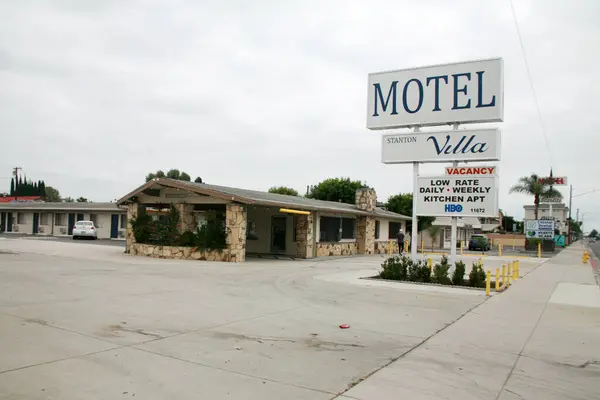 Stanton California Usa September 2023 Stanton Villa Motel Weekly Rentals — Stock Photo, Image