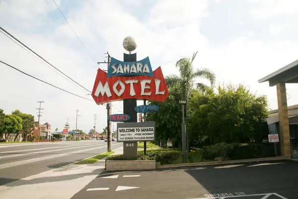 Anaheim California Usa September 2023 Sahara Motel Anaheim Sahara Motel — Stock Photo, Image
