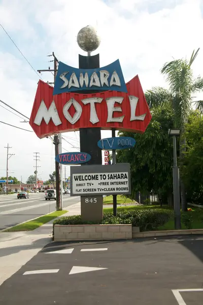 Anaheim Californië 2023 Sahara Motel Anaheim Het Sahara Motel Anaheim — Stockfoto