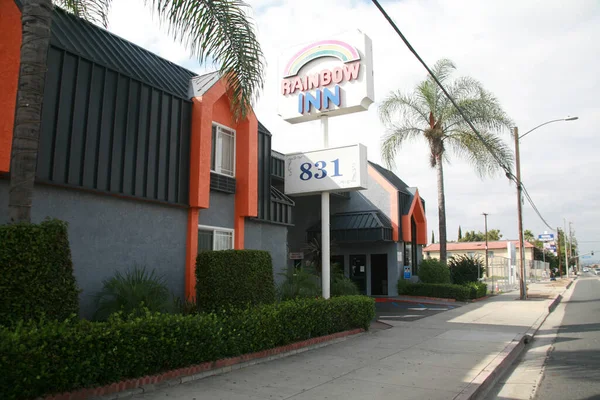 Anaheim Buena Park California Usa September 2023 Welcome Rainbow Inn — Stock Photo, Image