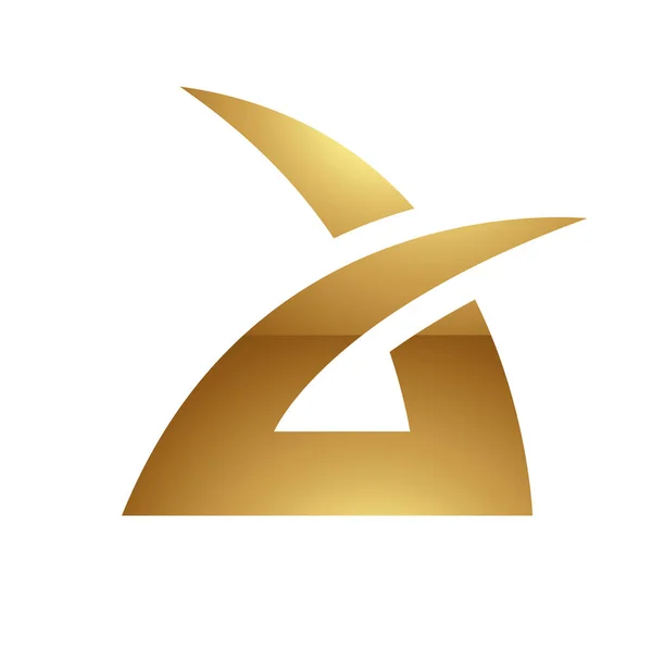 ホワイトの背景に金色の文字 アイコン1 — ストックベクタ