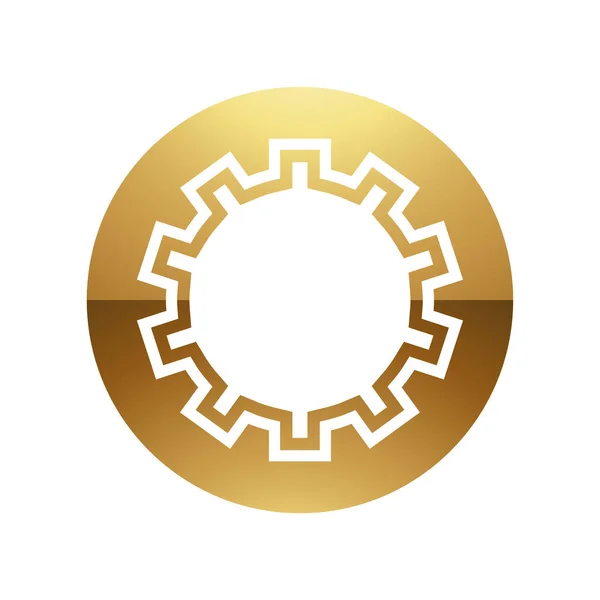 กษรส ทอง กษณ บนพ นหล ขาว ไอคอน — ภาพเวกเตอร์สต็อก
