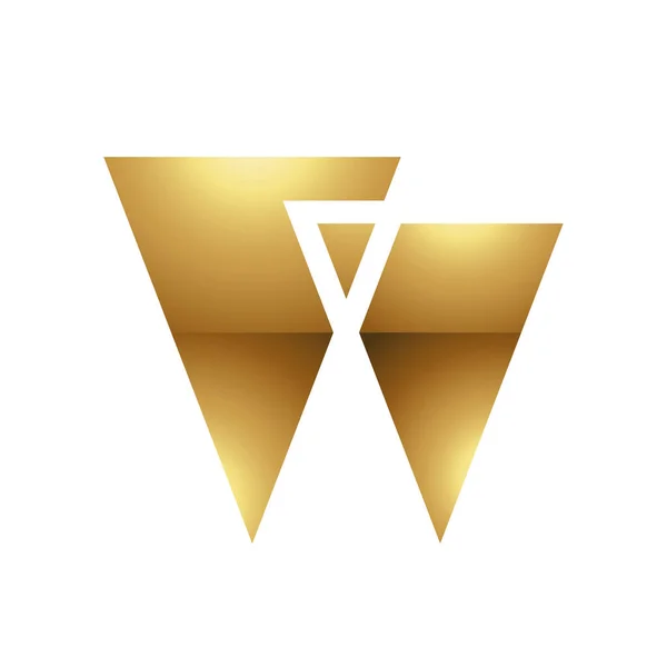 Arany Levél Szimbólum Egy Fehér Háttér Ikon — Stock Vector