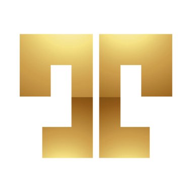 Beyaz Arkaplanda Altın Harf T Sembolü - Simge 1