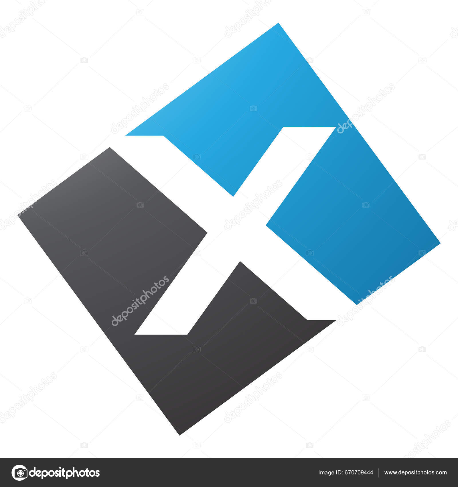 Blå Sort Rektangel Formet Bogstav Ikon Hvid Baggrund — Stockfoto ...