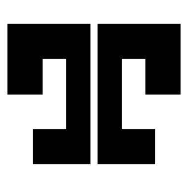 Siyah Kalın Bölünmüş Beyaz Arkaplanda Mektup T Simgesi