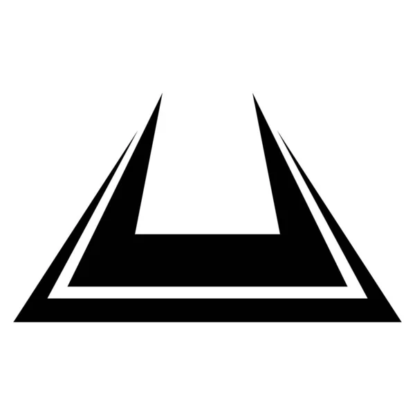 Schwarzes Fettes Stacheliges Buchstaben Symbol Auf Weißem Hintergrund — Stockfoto