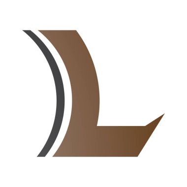 Beyaz Arkaplanda Kahverengi ve Siyah Çukur Mercekli Liste Simgesi