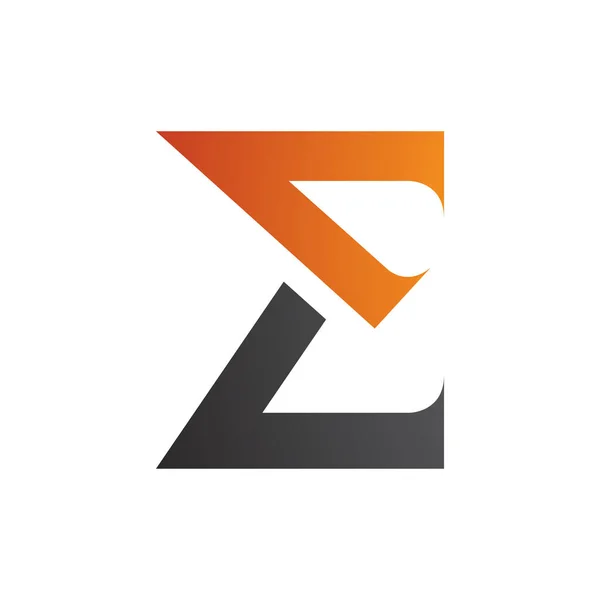 Elegantes Icon Orange Und Schwarz Auf Weißem Hintergrund — Stockfoto