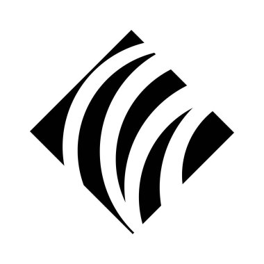 Siyah Çimen Özgün Elmas Kare Simgesi Beyaz Arkaplanda