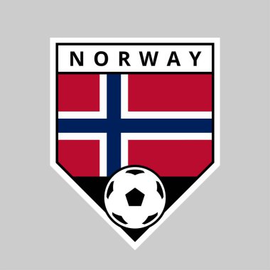 Norveç Futbol Turnuvası Açılı Kalkan Takımı Rozeti