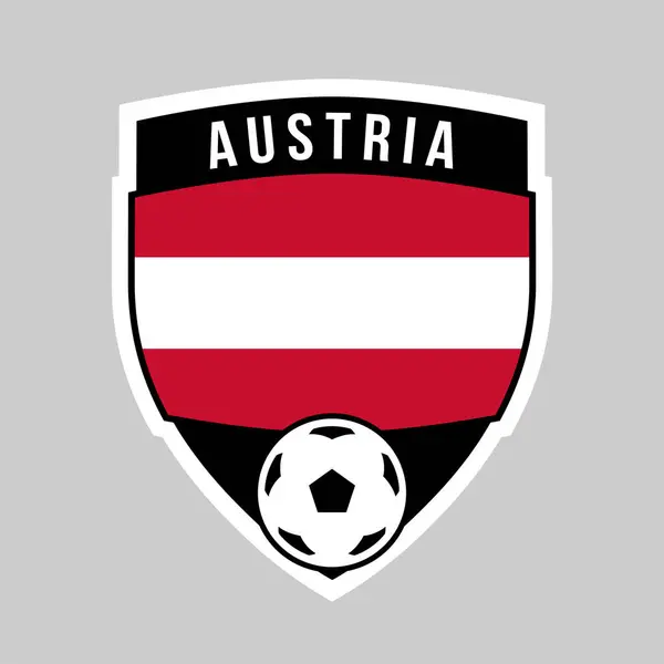 Εικονογράφηση Της Shield Team Badge Της Αυστρίας Για Τουρνουά Ποδοσφαίρου — Φωτογραφία Αρχείου