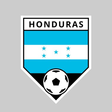 Honduras Futbol Turnuvası Açılı Kalkan Takımı Rozeti