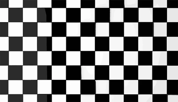 黒と白のタイル — ストックベクタ