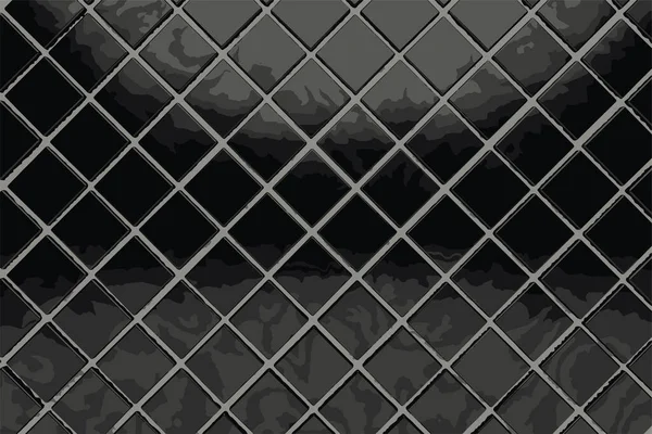 Surface Carrelage Brillant Noir Espace Salle Bain Moderne Élégant — Image vectorielle