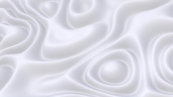 Fondo Abstracto Blanco Ondas Blancas Textura Superficie Fondo — Vídeos de Stock