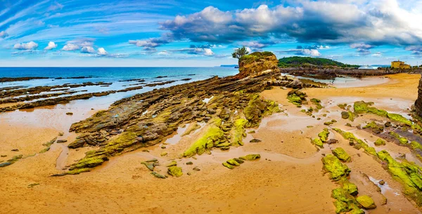 Landschaftliche Küsten Und Küstenstädte Nordspanien Kantabrien Kamelstrand Santander Spanien — Stockfoto