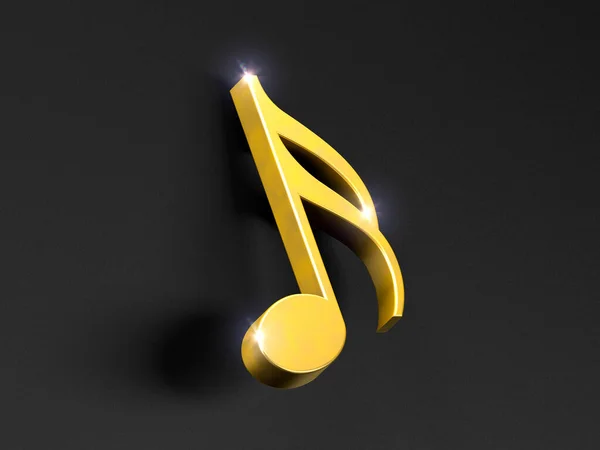 Conceito Canção Melodia Fundo Musical Notas Musicais Douradas Sobre Fundo — Fotografia de Stock