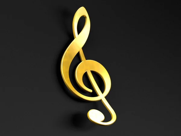 Концепція Пісні Мелодії Музичний Фон Золоті Музичні Ноти Чорному Тлі — стокове фото